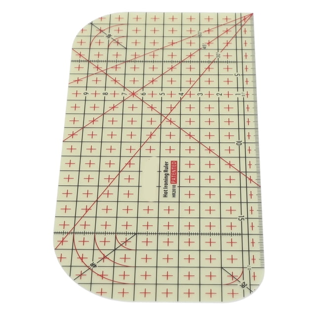 Hot Hem Ruler, Flexible Resin Sewing Ironing Ruler High Temperature Proof Multipurpose Sewing Ironing Ruler Suitable Present for Designers and Tailors