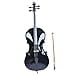 thumbnail image 3 of Student Cello,Solid Wood Cello Kit with Case, Bow & Rosin Bridge - Musical Instrument for Beginners Kids & Adults (4/4, Black), 3 of 4