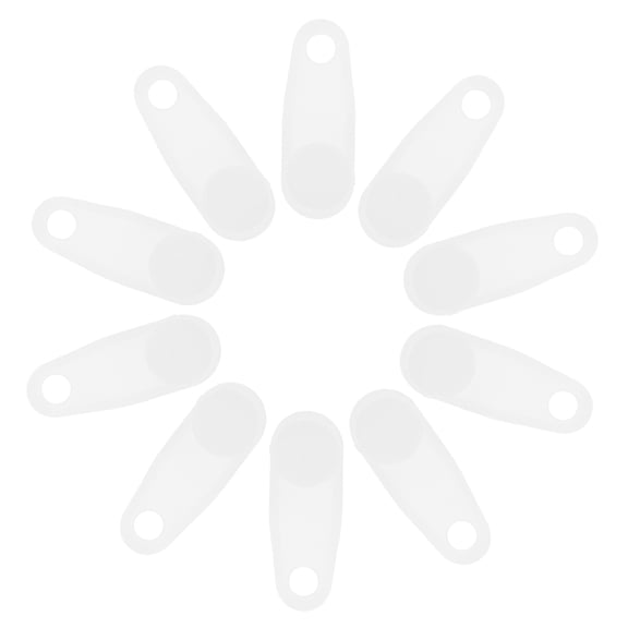 SHISUYAN 100pcs Plastic Curtain Hooks Curtain Roller Curtain Track Gliders White Rod Slides Curtain Track Glider Hooks Slide Rail Replacement Parts Plastic Curtain Rail Track Hooks