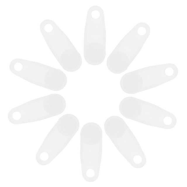 Miangastore Crochets de Rail de Rideau Blanc pour Cuisines 100 Pcs 1.22x0.39x0.31 Po