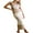 Khaki, variant on Women Backless Hollow Out Long Dress Sexy Tube Top Maxi Dress Bodycon Spaghetti Strap Cocktail Party Midi Dress