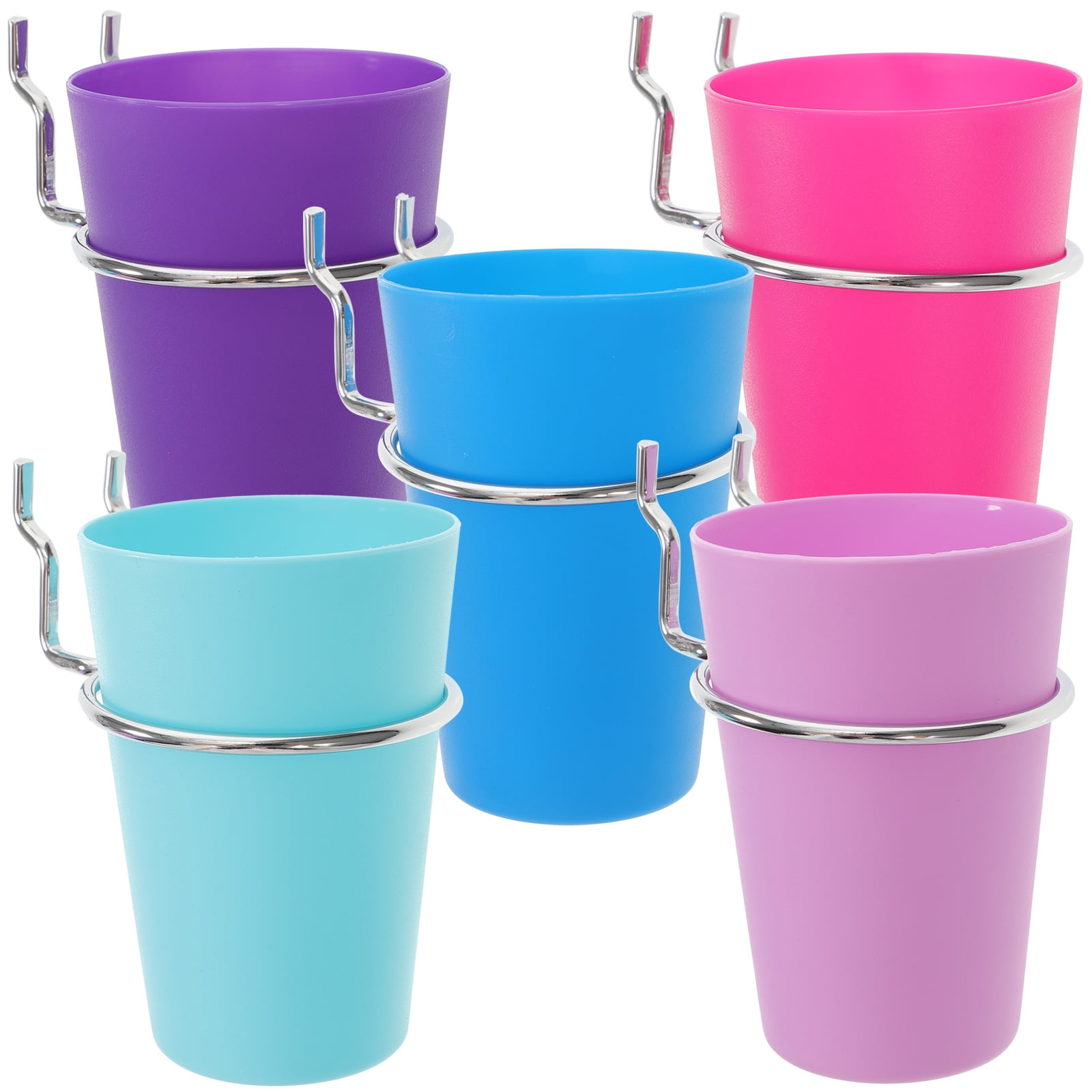 NUOLUX 5 Sets Peg Board Organizer Accessories Pegboard Cups and