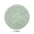 thumbnail image 2 of Better Trends Round Bath Mat 30" Diameter Elegant Reversible Bath Rug, Extra Soft Cotton for Ultimate Comfort, Absorbent, Ideal for Half Baths and Powder Rooms, (Dark Sage) Lux Collection, 2 of 6