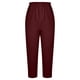 thumbnail image 4 of Moda Mujer Verano Casual Suelto Algodón Y Lino Bolsillo Sólido Capris Pantalones Fridja alkflakhf32248, 4 of 8