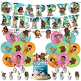 thumbnail image 1 of 38 Pcs For Moana Cartoon Theme Birthday Decorations Party and Favors Essentials - Includes Banner, Cake Topper, 12 Cupcake Toppers, 8 Pulled Flowers, and 16 Balloons for Party Supply Set, 1 of 5