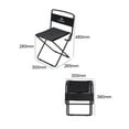 thumbnail image 2 of Outdoor Folding Chairs Portable Camping Stool Lightweight Backpack Chair 600D, 2 of 8