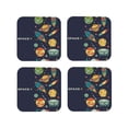 thumbnail image 2 of Balery 4 Pcs Spaceleather Coasters Set, Drink Table Cup Coasters For Living Room Kitchen Coffee Decor, 2 of 9