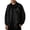 Black, variant on Mens Rain Jackets Waterproof With Hood Workwear Flight Jacket Windbreaker Vintage Functional College Style Packable Rain Jacket