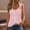 Pink, variant on ALLLIST Womens Summer Tops Green Solid Sleeveless V-Neck Tank Tops Women's Tank Tops L