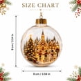 thumbnail image 5 of PLPPYFS Glowing Christmas Diorama Ornament, Light‑Up Mini Holiday Scene 3.54In, Christmas Hanging Diorama Ornament with Warm LED Light, Festive Keepsake for Tree, Mantel & Christmas Party Decor, 5 of 6