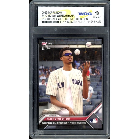 Victor Wembanyama Rookie Card 2023-24 Topps Now #472 WCG 10