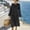 *Black, variant on ClodeEU Women's Casual Loose Fit Linen Blend Necktie Knot Neck Long Sleeve Maxi Dress With Pocket Black,Womens Plus M