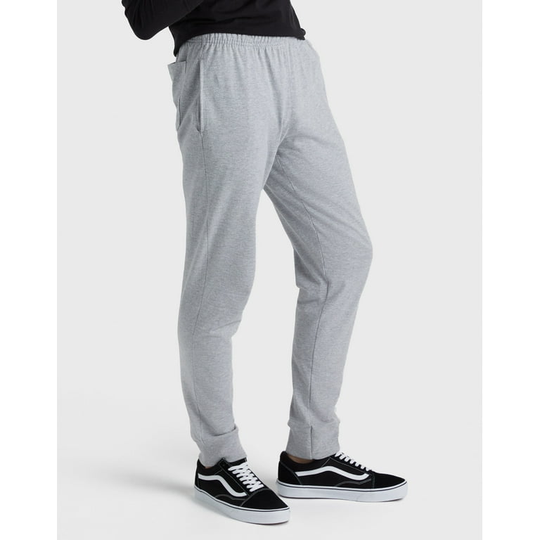 Hanes Originals Joggers Men s Cotton Jersey Sweatpants Pockets Regular Fit 30.5 inseam Walmart