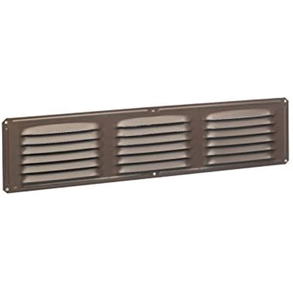 Air Vent 4 in. H x 16 in. L Brown Aluminum Undereave Vent - Total Qty: 24