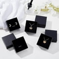 thumbnail image 3 of 12pc 12 Pcs 7.5x7.5x3.5cm Cardboard Jewelry Boxes Paper Box Square Black Ring Box with Black Sponge for JewelryBracelet Necklace Crafts Birthday Christmas Festival Display and Storage, 3 of 6