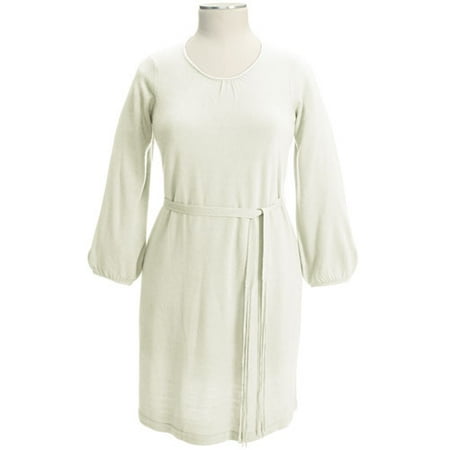 Women's Plus Belted Scoop Sweater Dress
