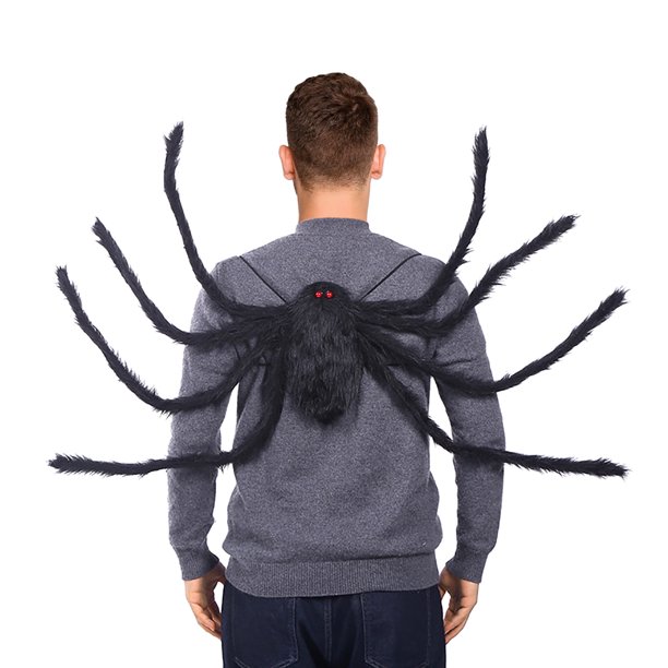 WQQZJJ - Mochila para disfraz de araña de Halloween - Disfraz de araña colorido con correas y bolsillo - Accesorios de araña de caramelo de Halloween para niños, adultos, decoración de telaraña para
