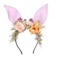 thumbnail image 1 of Diadema con Orejas de conejo de Pascua Yinane Rosa, 1 of 8