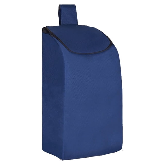 Ounissouiy Bolsa plegable de repuesto de tela Oxford para carrito de compras, resistente, resistente al desgaste y disponible Almacenamiento y organización del hogar Actualizar azul marino