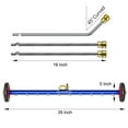 thumbnail image 4 of POHIR 35" Pressure Washer Undercarriage Cleaner 4000 PSI 2in1 Power Washer Broom, 4 of 9