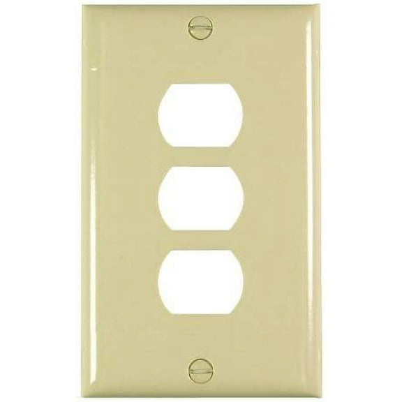 Legrand Pass & Seymour Plastic Despard Wall Plate 3 Gang - Three Horizontal Openings