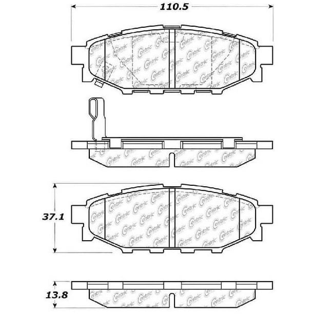 Go-Parts OE Replacement for 2009-2018 Subaru Forester Rear Disc Brake Pad Set for Subaru Forester (2.5i / 2.5i Convenience / 2.5i Premium / 3.0 R ...