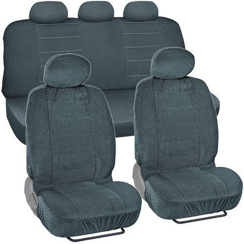 BDK Scottsdale Checkered Cloth Car Seat Covers, 9pc, Front and Rear ...