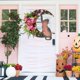 thumbnail image 2 of 2024 Nueva corona de Halloween, coronas de gato negro de luna de Halloween con luces, decoración del hogar para colgar, corona de gato negro de luna de flores, decoración de pared de fiesta para el ho, 2 of 7