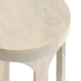 thumbnail image 4 of Kate and Laurel Dahl Wooden Round Drink Table, 12 x 23, Whitewash, Transitional Boho Circle Wood Accent Pedestal Table for Living Room Plant Stand or Small Bedroom Nightstand, 4 of 8