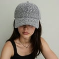 thumbnail image 3 of Aellinatey Stylish Rhinestones Hat Teens Casual Baseball Hat Elegant Fashionable Hat, 3 of 21