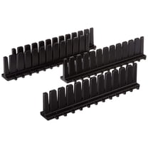 Norpro nife Drawer Organizer Set, 4 Count (Pack of 1), 2" H, Black