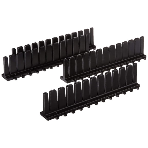 Norpro nife Drawer Organizer Set, 4 Count (Pack of 1), 2" H, Black