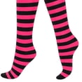 thumbnail image 5 of AVRNLIQ Womens Red Striped Knee High Socks - Stretch Polyester Blend, Novelty Boot Socks for Costume, Party & Daily Wear, 5 of 5