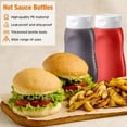 thumbnail image 3 of Sauces Squeeze Bottles Salad Dressing Container with Lids PE Thickened Ketchup Dressing Dispenser Syrup Liquid Sauces Bottles, 3 of 9