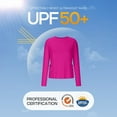 thumbnail image 5 of FAHXNVB Women's UPF 50+ Sun T-Shirts UPF 50+ Sun Protection Long Sleeve Workout Athletic Running Gym Tops with Pockets Quick Dry Hiking Outdoor Top, 5 of 7