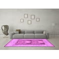 thumbnail image 3 of Ahgly Company Indoor Rectangle Abstract Purple Modern Area Rugs, 2' x 5', 3 of 4