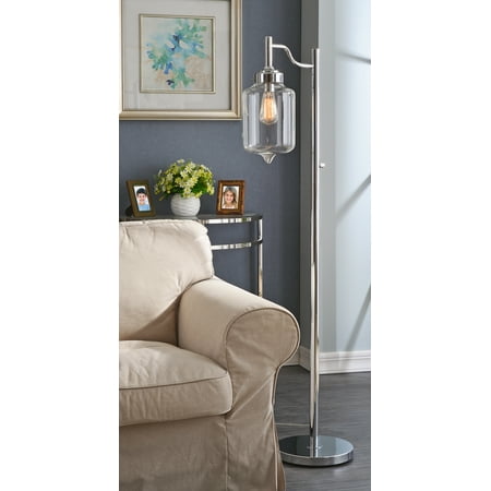 Kenroy Casey Floor Lamp - Chrome