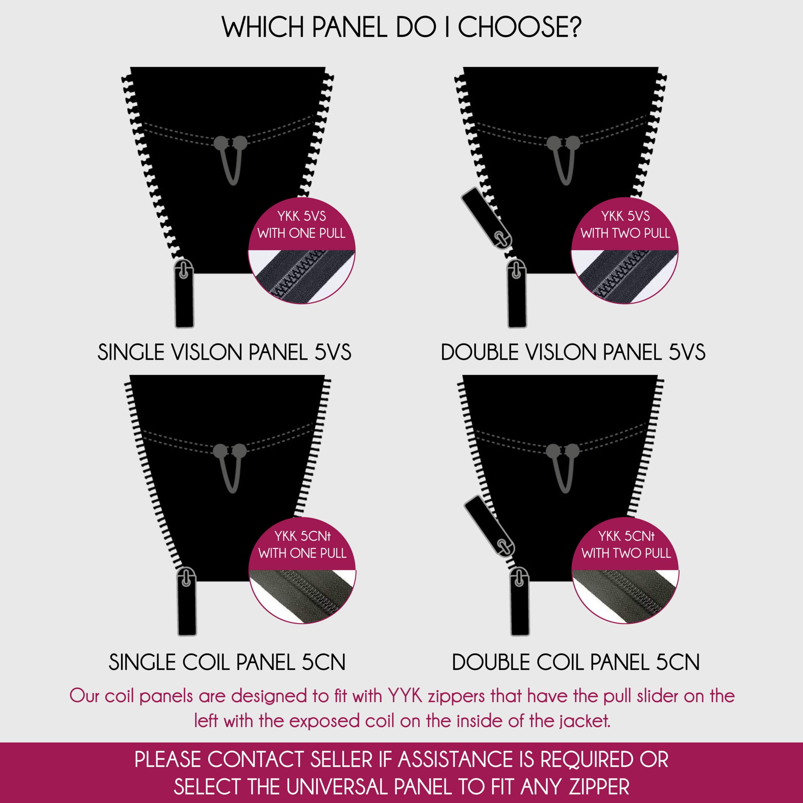 jacket zipper expander