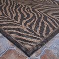thumbnail image 3 of Couristan 15140121018037T 2 x 3 ft. 7 in. Recife Zebra Rug - Black & Cocoa, 3 of 6