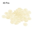 thumbnail image 3 of Screw Cap Covers, 40 Pack 11.5x3mm Plastic Screw Decoration Cover, Light Yellow, 3 of 5