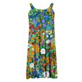 thumbnail image 4 of EQWLJWE Robe Longue pour Femmes Robe d'Été Imprimée Sans Manches Col Rond Sexy Robe Décontractée Fluide Plage, 4 of 4