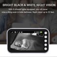 thumbnail image 4 of Video Baby Monitor, Baby Caregiver, 4.3 Inch IPS Screen Baby Camera Monitor Lullaby Feeding Alert, EU Plug, 4 of 5