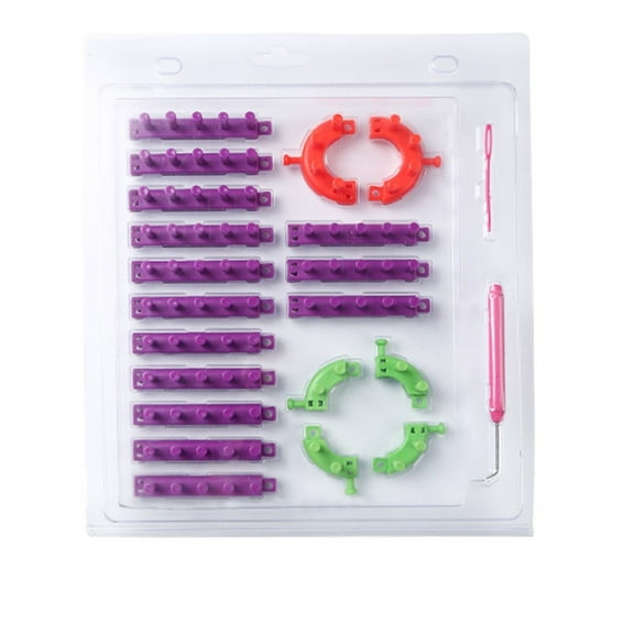 Knitting Loom DIY Spliced Loom Braided Frame Child Educational Long Ring Set With Hook Needles Knitting Woven Scarves Hats Socks