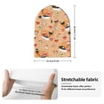 thumbnail image 2 of Picia Funny Sushi Pattern Knitted Beanie Hat for Men and Women , Unisex Winter Warm Stretchy Knit Cap Thick Fisherman Beanies Cuffed Plain Skull Caps, 2 of 6