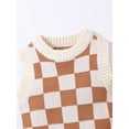 thumbnail image 4 of Bagilaanoe 2pcs Toddler Baby Boy Girl Short Pants Set Checkerboard Print Sleeveless Tank Tops + Shorts 6M 12M 18M 24M 3T Infant Casual Knit Outfits, 4 of 9