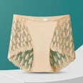 thumbnail image 3 of Jalioing Plus Size High Waist Briefs for Women Breathable Full Coverage Lace Panties Ladies Comfortable Underwear, 3 of 4
