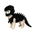 thumbnail image 2 of Halloween Dinosaur Skeleton Dog , Plush Pet Dino Cosplay Outfit with Headpiece, Cute Fancy Dress for Small Medium Dogs, for Halloween Party Holiday Photo Props, 2 of 4