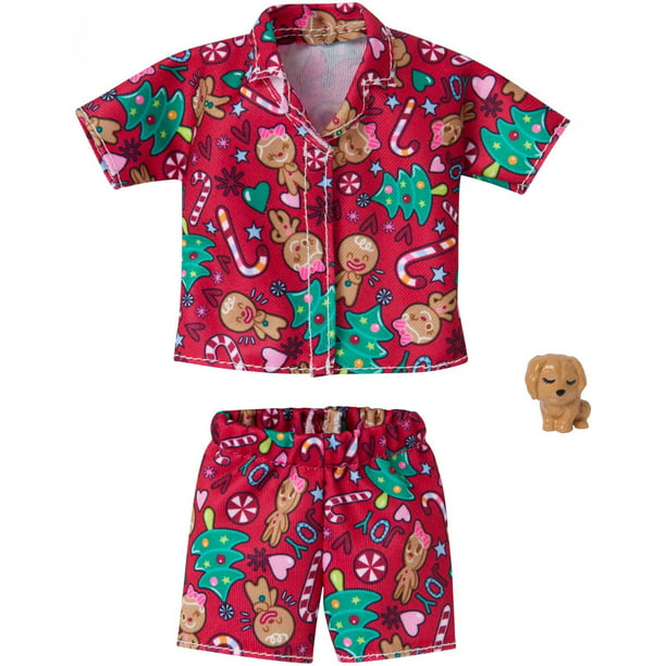 nabootsen Bezem Jurassic Park Barbie Holiday Fashion Festive Pajamas - Walmart.com