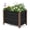 Gray-23.62 × 15.75 × 17.72in, variant on Weatherproof Aluminum Raised Garden Bed Planter Box - Rounded Corners, Single-Layer Design, Drainage Holes, Anti-Cut Edging - Ideal for Outdoor Patio, Balcony, Lawn Planting