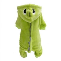 Halloween Costume for Pet Dog Cat Dinosaur Plush Hoodies Animal Fleece Warm Outfits Clothes for Small Medium Dogs Cats Halloween Cosplay Apparel Accessories